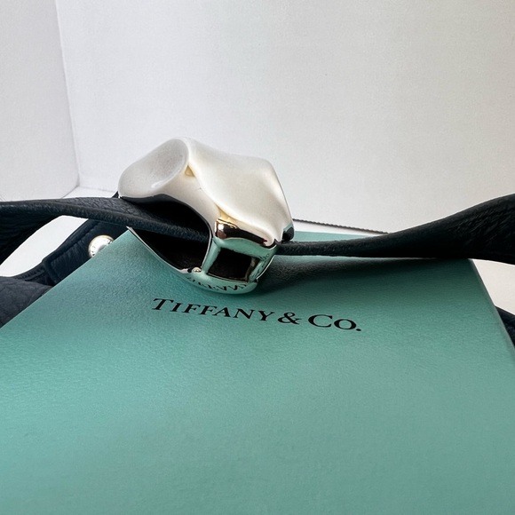 Rare Vintage 70’s Tiffany & Co. Designer Sterling Silver and Leather Snake Belt - Picture 5 of 8